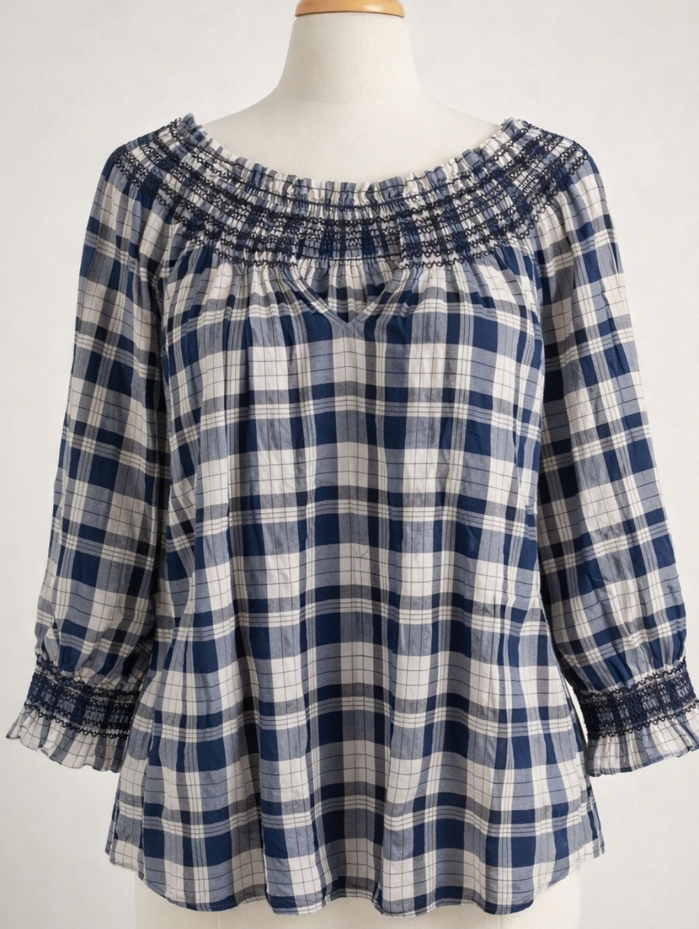 Talbots Ruffle Neck Blouse | Size 2X | Classic Feminine Style